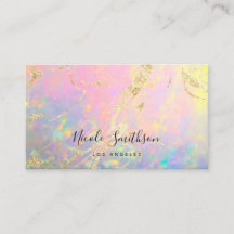 elegant opal business card