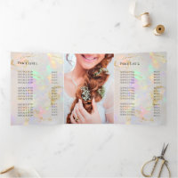 elegant opal tri-fold brochure