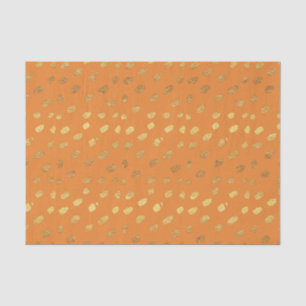 Elegant Orange and Gold Tissue Paper
