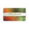 Elegant Orange and Green Foil Look Business Card