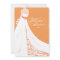 Elegant Orange Bridal Shower Invitation