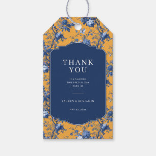 Elegant Orange Floral Gift Tags