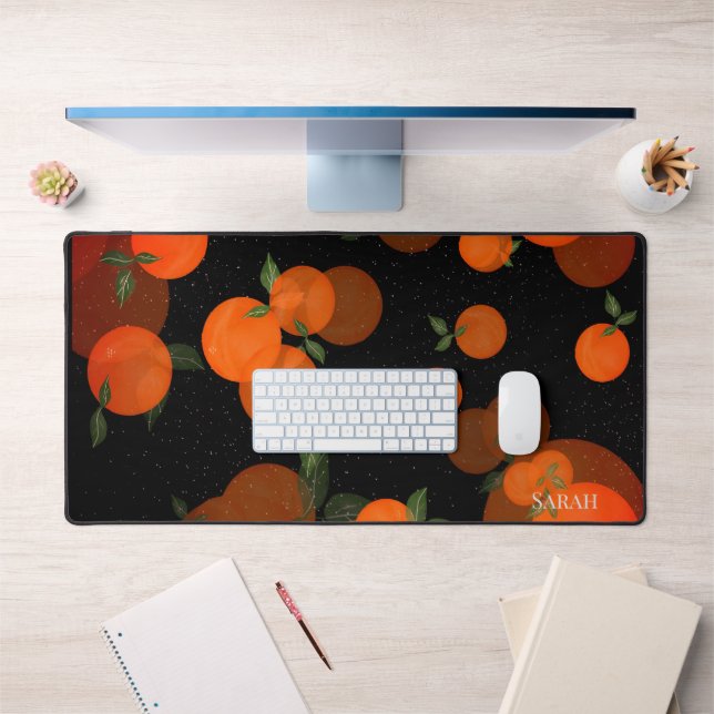 Elegant orange fruit pattern  desk mat (Office 1)
