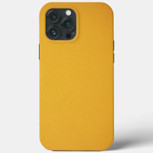 Elegant Orange leather iPhone 13 Pro Max Case