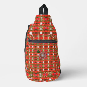Elegant Orange Logo Art Neuvau. Elegant Style Sling Bag