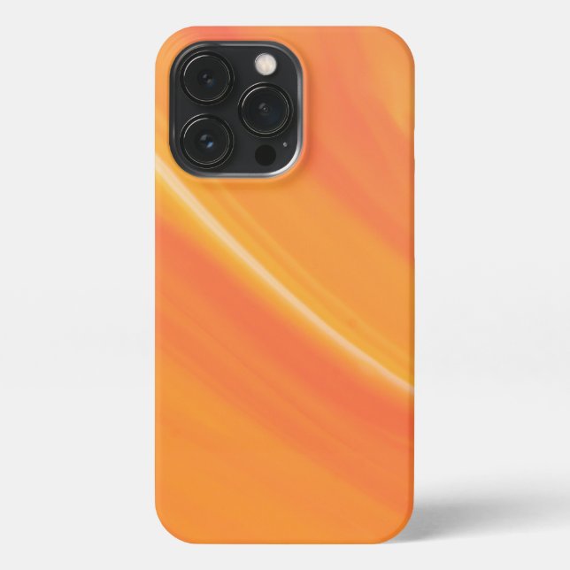  Elegant Orange Marble  iPhone Case (Back)