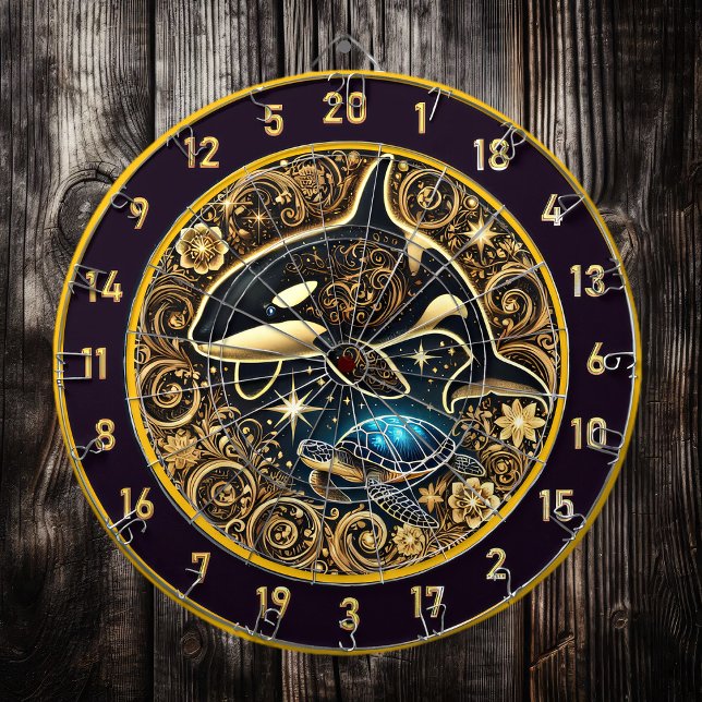 Elegant Orca Turtle Dartboard Decor (Creator Uploaded)