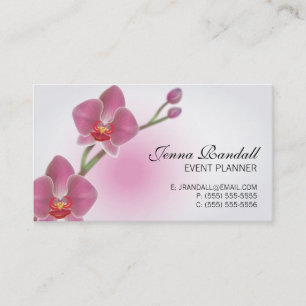 Elegant Orchid Double-Sided Business Card