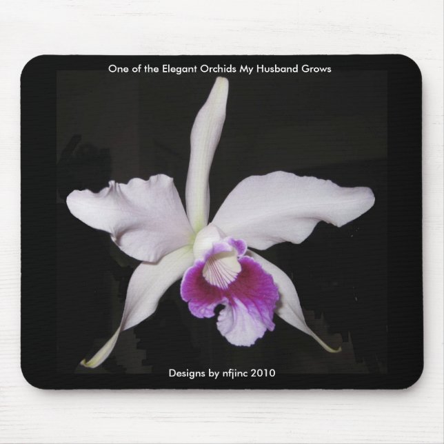 Elegant Orchid Mousepad 1 (Front)
