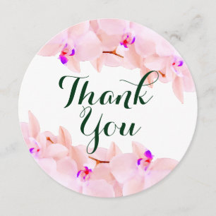 Elegant Orchid Thank you Cards
