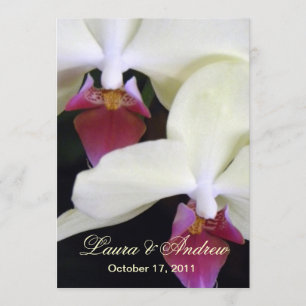 Elegant Orchids Formal Wedding Invitations 5x7