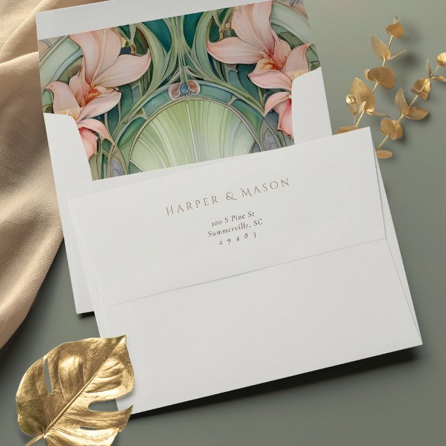 Elegant Orchids Fully Printed Wedding Envelope (Creator Uploaded)