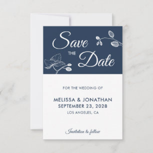 Elegant orchids modern floral simple Save The Date
