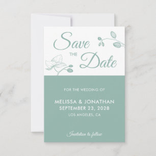 Elegant orchids modern floral simple Save The Date