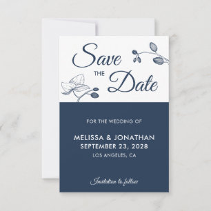 Elegant orchids modern floral simple Save The Date