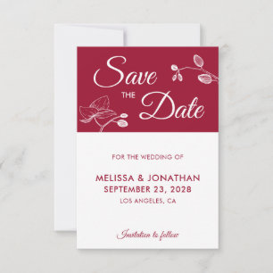 Elegant orchids modern floral simple Save The Date
