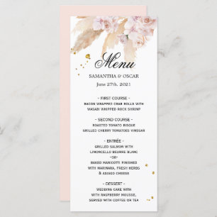 Elegant Orchids & Pampas Beauty Frame Menu