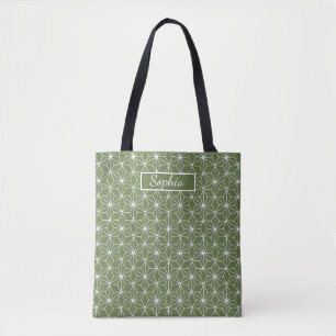 Elegant Organic Green Shape Art for Gifts Tote Bag
