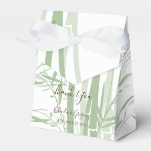 Elegant Oriental Bamboo Wedding Favour Box