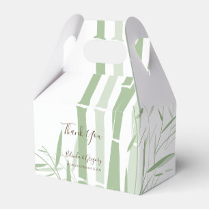 Elegant Oriental Bamboo Wedding Favour Box