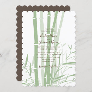 Elegant Oriental Bamboo Wedding Invitations