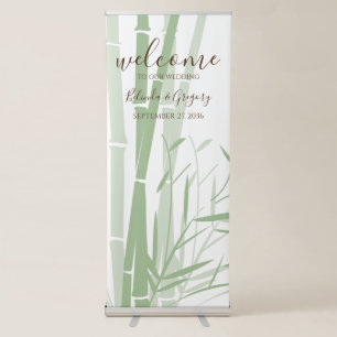 Elegant Oriental Bamboo Wedding Welcome Sign