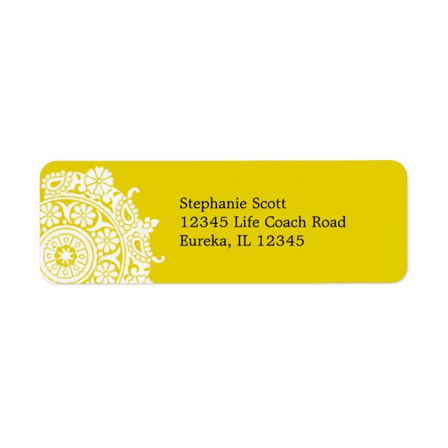 Elegant Ornament White/Yellow Label (Front)