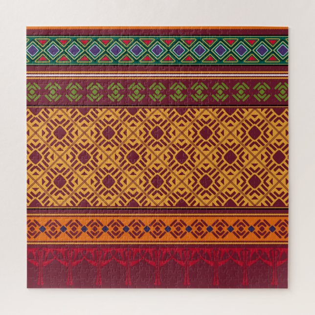 Elegant Ornamental Africa: Indian Ethnic Pattern Jigsaw Puzzle (Vertical)