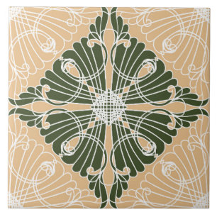 Elegant, ornamental pattern, diamond shape tile