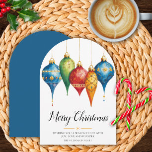 Elegant Ornaments Christmas Card