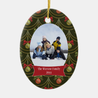 Elegant ornaments Christmas holiday photo ornament