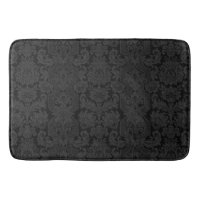 Elegant Ornate Black Victorian Damask