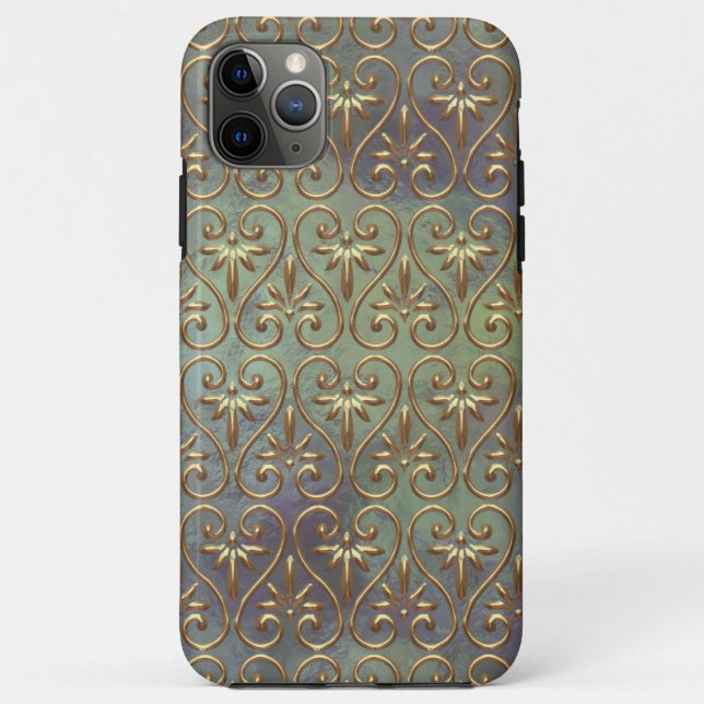Elegant Ornate Classy Antique Damask Art Pattern Case-Mate iPhone Case (Back)