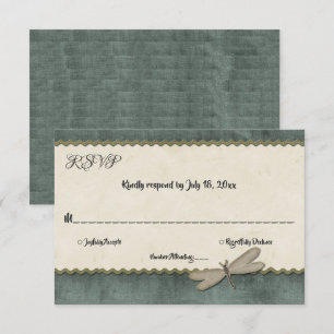 Elegant Ornate Classy Whimsical Formal Wedding RSVP Card