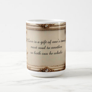 Elegant Ornate Gold Frame Coffee Mug