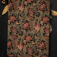 Elegant Ornate Victorian Black Floral