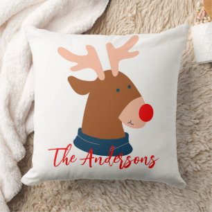 Elegant Our First Christmas as Mr and Mrs Couple Cushion