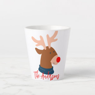 Elegant Our First Christmas as Mr and Mrs Couple Latte Mug