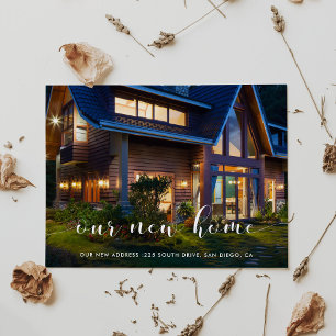 Elegant Our New Home Photo Announcement Postcard
