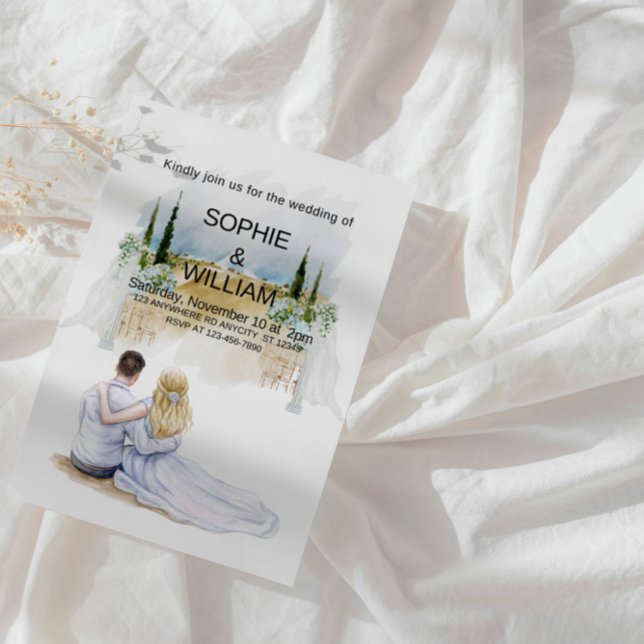 Elegant Outdoor Wedding Ceremony Party Invitation (Creator Uploaded)