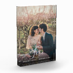 Elegant overlay personalised love script wedding p photo block<br><div class="desc">Elegant text overlay personalised Wedding Love script custom photo block.
You can easily change the photo and text.
If you need help,  please contact me.</div>