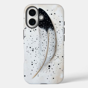 Elegant Owl Feather Phone Case