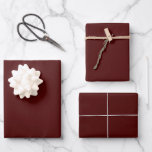 Elegant oxblood wine solid plain minimalist gift wrapping paper sheet<br><div class="desc">Christmas dark oxblood wine minimalist elegant solid plain gift Wrapping Paper</div>