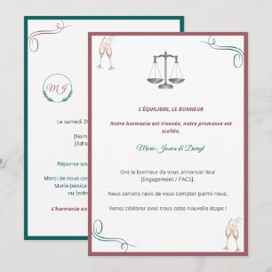 Elegant PACS or Engagement Invitation