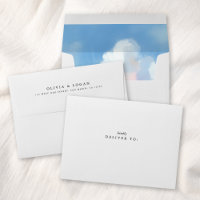 Elegant Painted Landscape Liner White Wedding