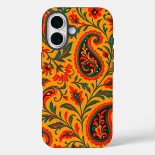Elegant Paisley Floral Pattern iPhone 16 Case