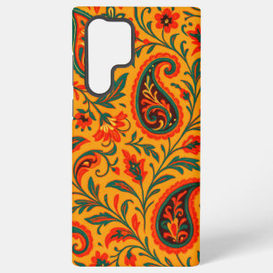 Elegant Paisley Floral Pattern Samsung Galaxy Case
