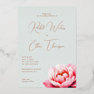 Elegant Pale Blue Floral