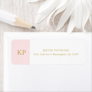 Elegant Pale Pink   Gold Minimalistic Text