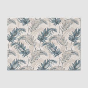 Elegant Palm Leaf Line Art Botanical Sketch Design Tissue Paper